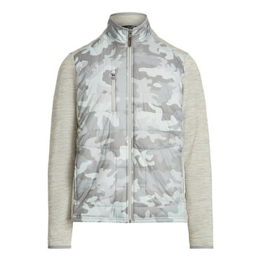 RLX Golf Ralph Lauren Men's Terry Stretch Jacket (Small, Gray Camo)