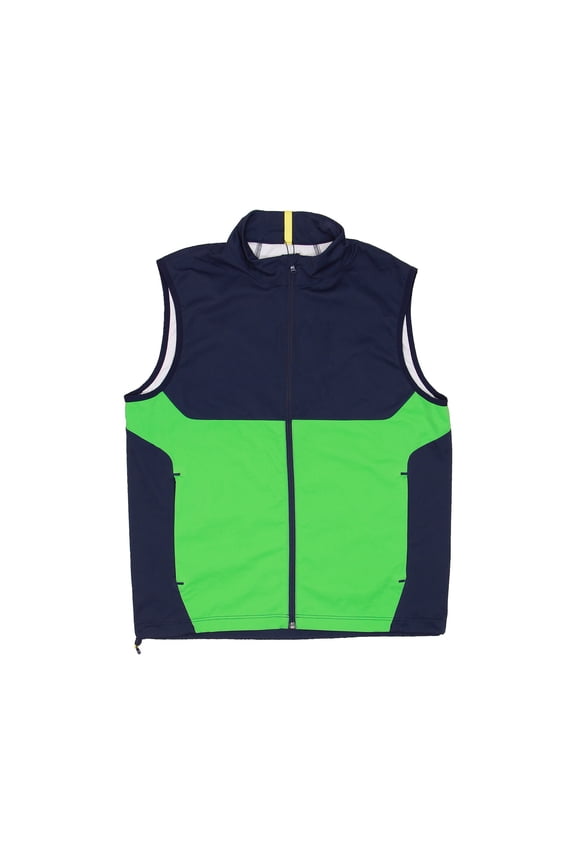 RLX Golf Ralph Lauren Mens Color Block Stratus Sports Vest (Large, French Navy)
