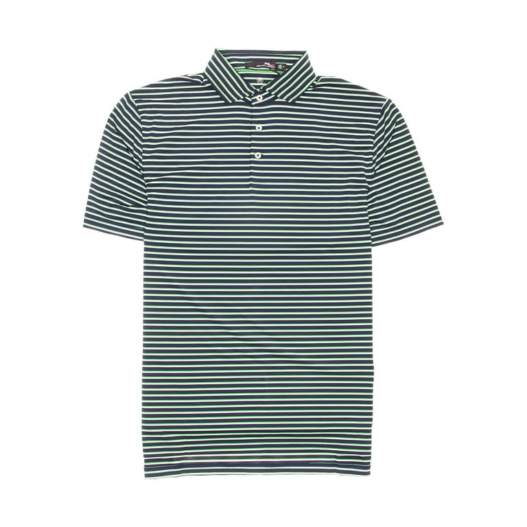 RLX Golf Ralph Lauren Mens Micro Striped Stretch Polo Shirt