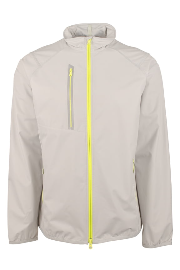 RLX Men's Packable Stretch Windbreaker Jacket GY Medium