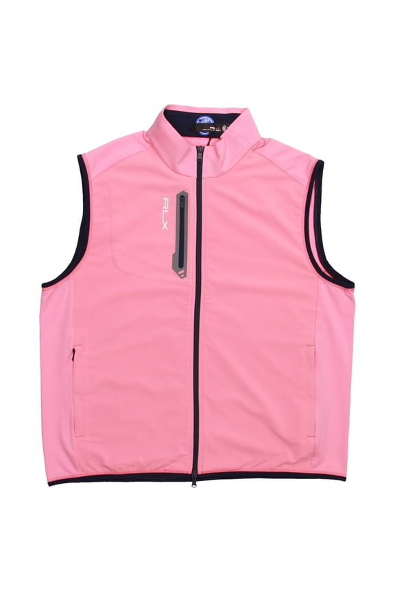 RLX Ralph Lauren Golf Men's Moisture Wicking Vest Pink XL