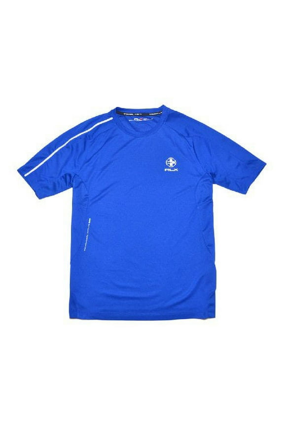 RLX Ralph Lauren Men Athletic RLX Logo T-shirt (S, Royal blue)