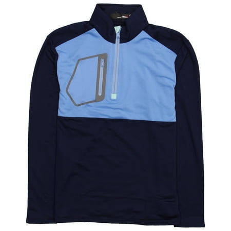 RLX Ralph Lauren Men's Golf Half-Zip Pullover Soft Aqua M