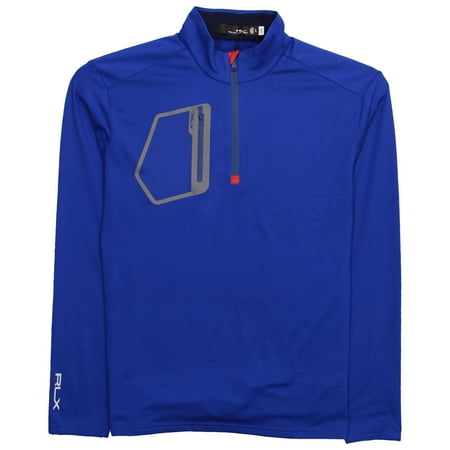 RLX Ralph Lauren Golf Men's Moisture-Wicking Recycled Polyester Half Zip Sweatshirt