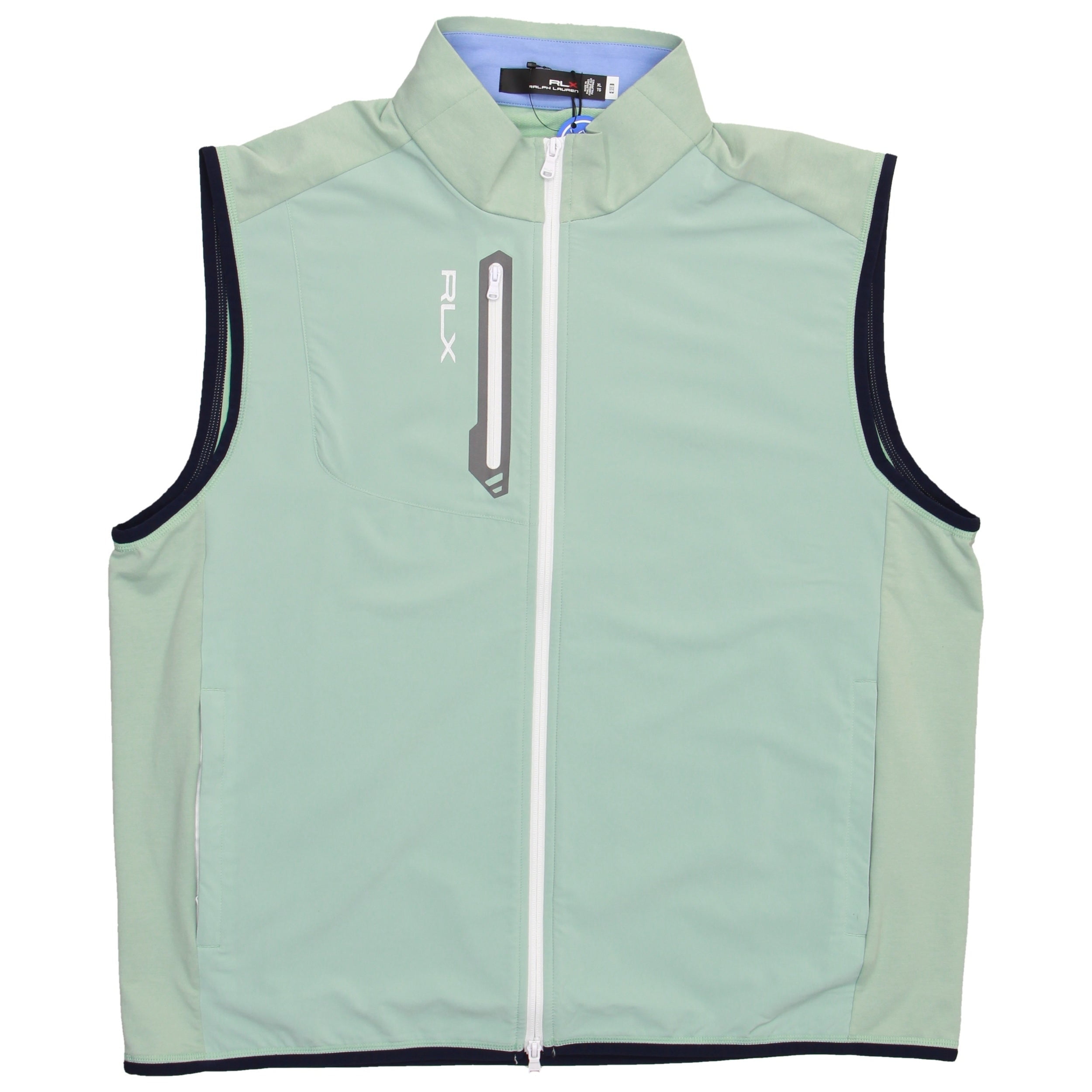 RLX Ralph Lauren Men's Golf Vest Moisture Wicking Blue/White XL