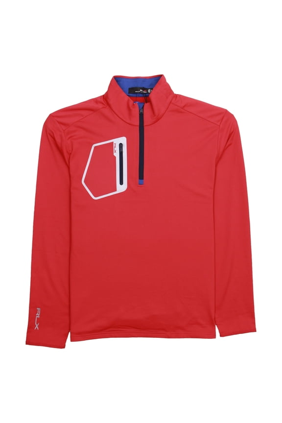 RLX Ralph Lauren Men's Moisture Wicking Mock Neck Half Zip Golf Pullover
