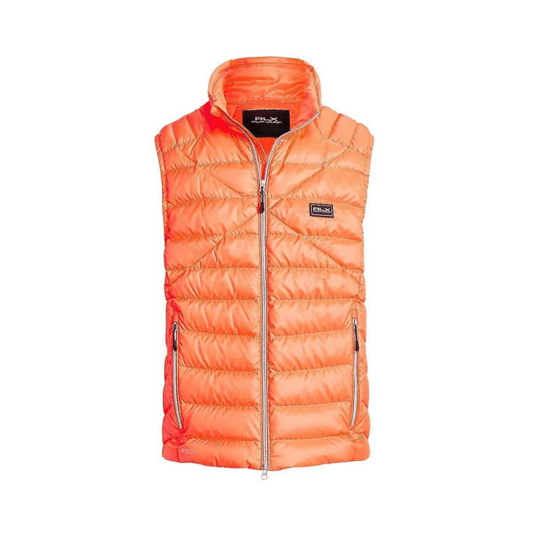 RLX オレンジ ダウンベスト RLX Ralph Lauren Men's, RLX Quilted Down Vest, Orange, XL