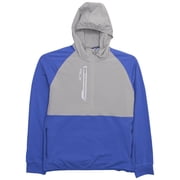 RLX Ralph Lauren Mens Solid Hooded Zip Sweatshirt Blu/Gry 2XL