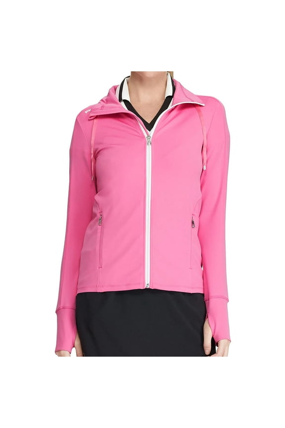 RLX Ralph Lauren Womens Golf Track Jacket (XSmall, Pink)