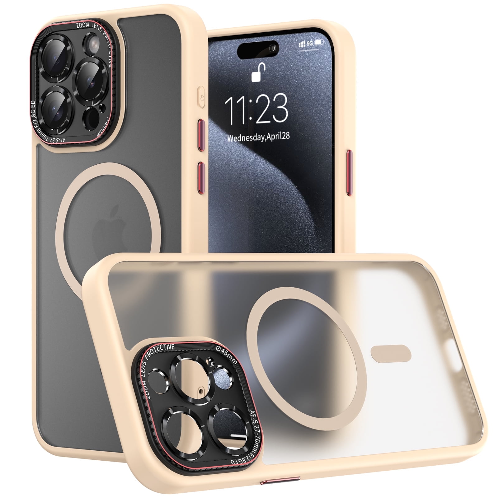 RLXQG Back Cover Cell Phone Case for Apple iPhone 15 Pro Max