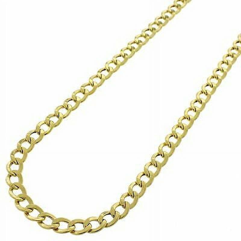 RM 10K Solid Yellow Gold Cuban 2.8MM Link Chain Necklace 16"18''20"22''24''Everyday Chain, 10K Gold 24''
