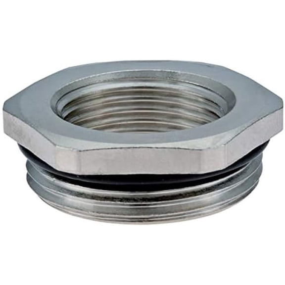 RM-2516-BR, Nickel Plated Brass M25 x 1.5 to M16 x 1.5 Thread Reducers (10 Items)$$Plumbing & HVAC