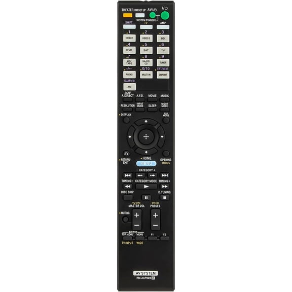 RM-AAP023 Universal Replacement Remote Control Fit for Surround Sound A/V AV Receiver STR-DG800 STR-DA3500ES STR-DA3600ES STR-DA5400ES RM-AAL016 RM-AAL037