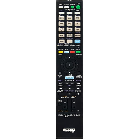 RM-AAP078 Replacement Remote Control for AV Receiver STR-DN1030 STR-DN1030RM