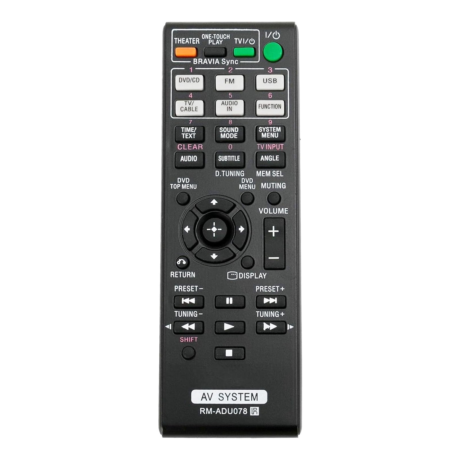 RM-ADU078 Replaced Remote Control Fit For Sony Home Theater AV System ...