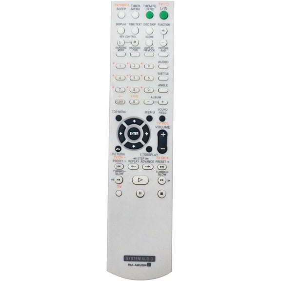 RM-AMU004 Replacement Remote Control for Mini Hi-Fi System MHC-GNZ77D FST-ZX100D