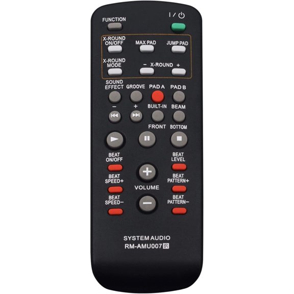 RM-AMU007 Remote Control Commander fit for Audio System FST-ZUX9 LBT-ZUX9 SS-ZUX9 HCD-ZUX9