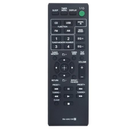 RM-AMU184 Replace Remote for Sony Mini Hi-Fi System MHC-ECL5 SS-ECL5 HCD-ECL5