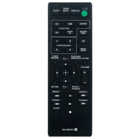 RM-AMU212 Replace Remote Control for Sony Home Audio System CMT-X3CD CMT-SBT20
