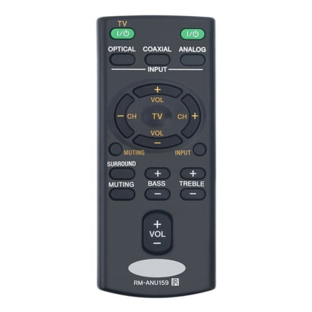 RM-ANU159 Replace Remote for Sony Sound Bar HT-CT60 SA-CT60 SS-WCT60 HT-CT60/C
