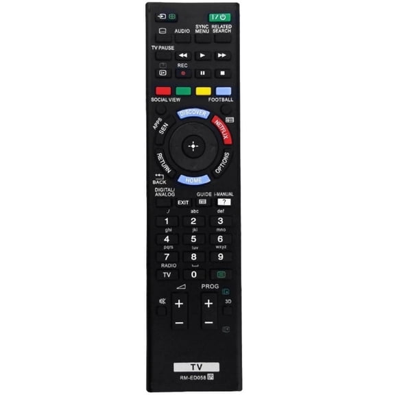 RM-ED058 Compatible with TV KDL-60W855B KDL55W955B KDL-32W706B Infrared Replacement Remote Control