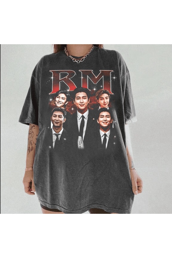 RM Kim Namjoon Rapper BTSS Graphic T-Shirt, Kpop Music Band Unisex Tee