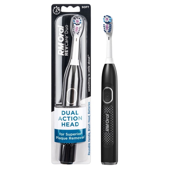 RM ORAL REVCare Duo Powered Toothbrush Black