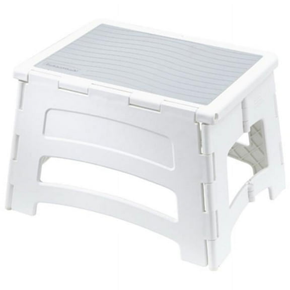 RM-PL1W 1 Step Plastic Folding Stool