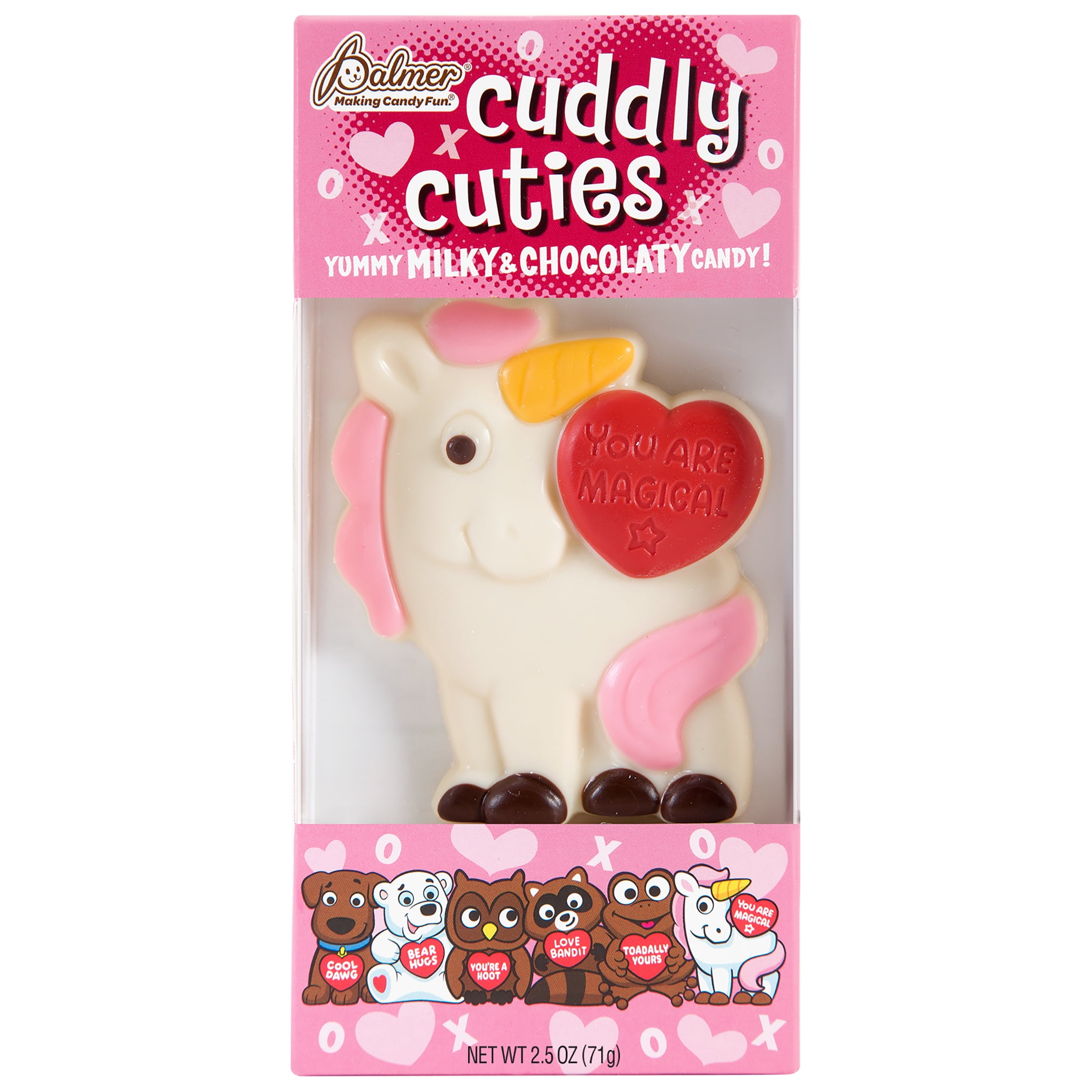 RM Palmer Cuddly Cuties Candy Milk Chocolate 2.5oz, Whimsical