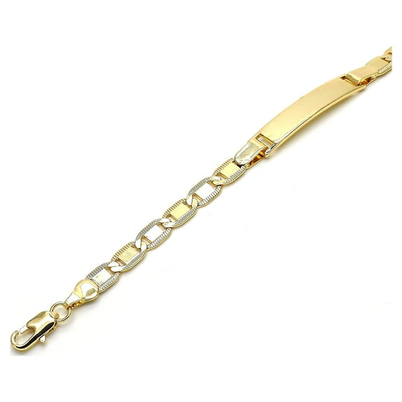 RM Plated 6 in Marina Link Bracelet in 18k Gold