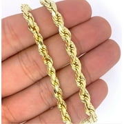 RM 10K Real Yellow Gold 5mm Necklace Gold Rope Chain