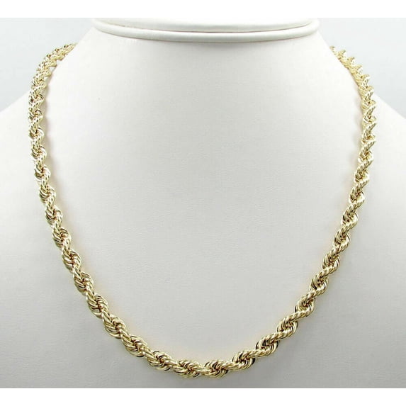RM Rope Chain Necklace10K, Yellow Gold, Velvet Gift Pouch, 20"