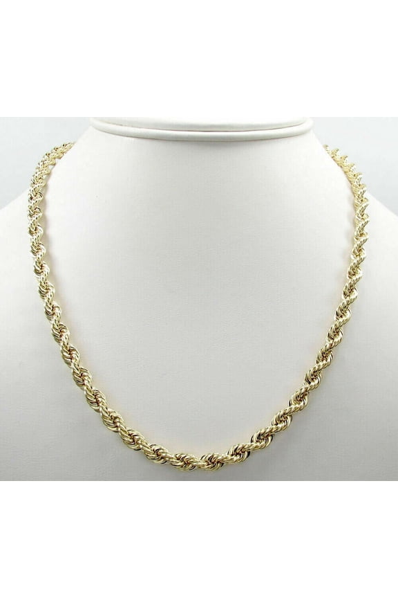 RM Rope Chain Necklace10K, Yellow Gold, Velvet Gift Pouch, 20"