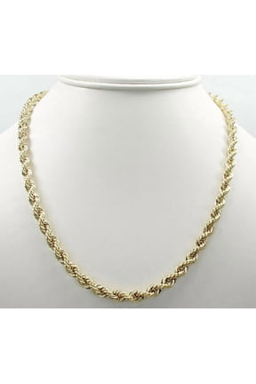 Rope Chain Necklace10K, Yellow Gold, Velvet Gift Pouch, 20"