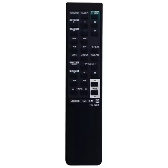 RM-S33 Replacement Remote Control Commander fit for Audio System HCD-H801 SS-H801V FH-G80 HCD-H701