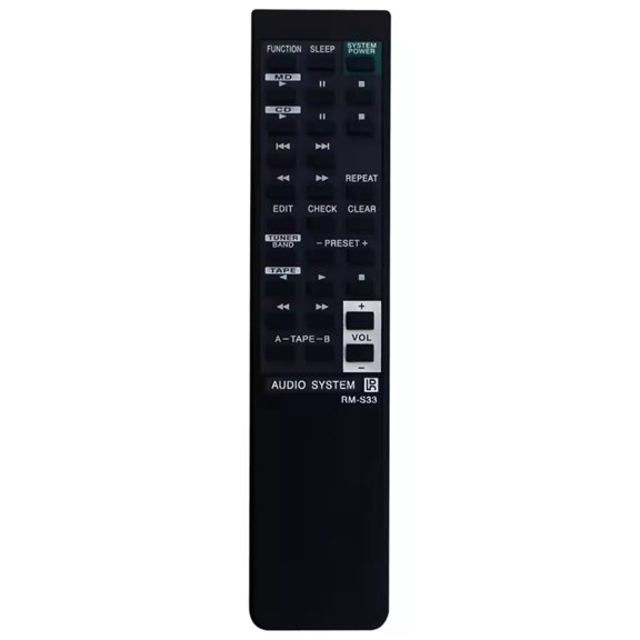 RM-S33 Replacement Remote Control Commander fit for Audio System HCD-H801 SS-H801V FH-G80 HCD-H701