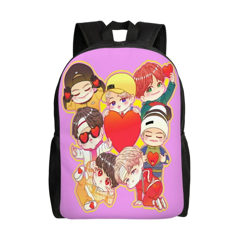 RM SUGA JIN J HOPE JIMIN JUNGKOOK BTS Backpack Schoolbag Bag New Products Durable Leisure Travel Backpack Ladies And Men Backpack Multi Functional