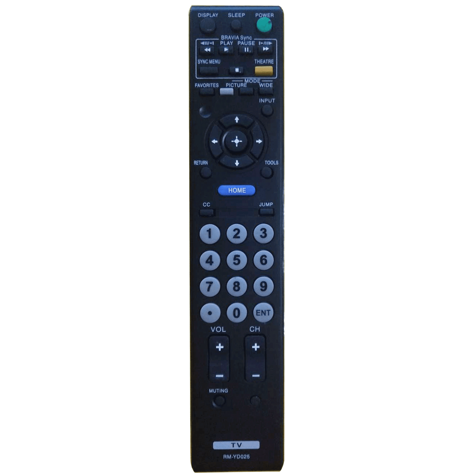 RMYD025 Replace Remote Control for Sony TV KDL32XBR6 KDL42V4100 KDL