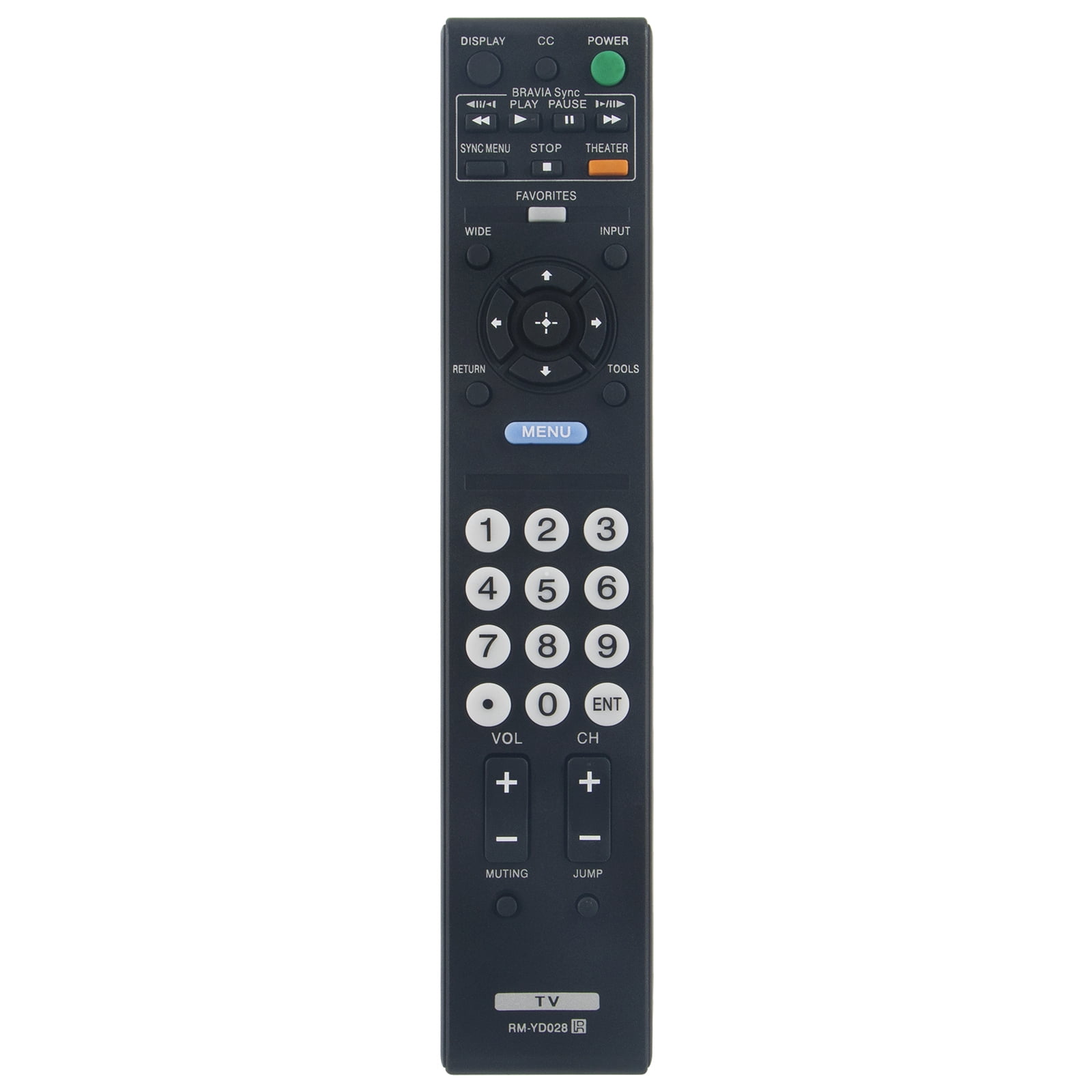 RMYD028 Replace Remote for Sony Bravia TV Kdl26l5000 40s504 55v5100