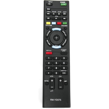 RM-YD075 Compatible with TV KDL40EX640 KDL40EX645 KDL46EX640 Infrared Replacement Remote Control