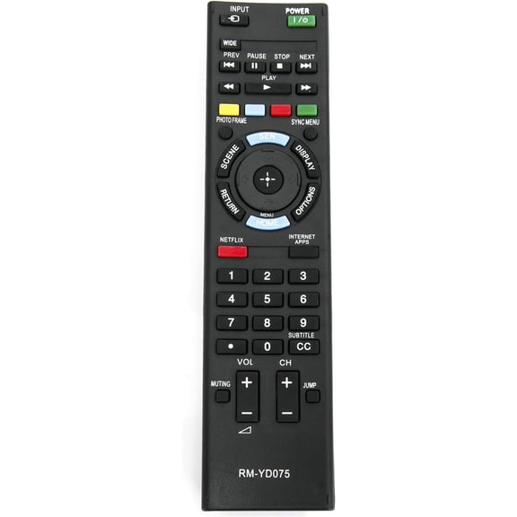 RM-YD075 Compatible with TV KDL40EX640 KDL40EX645 KDL46EX640 Infrared Replacement Remote Control
