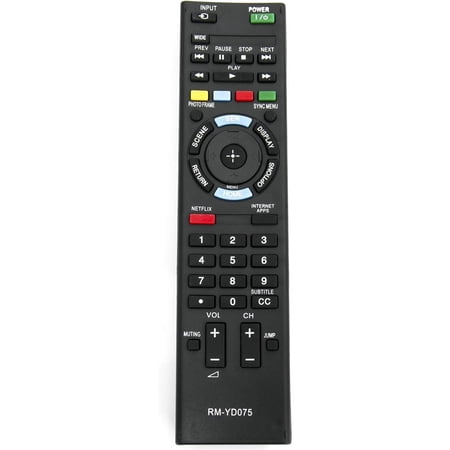 RM-YD075 Replacement Remote Control Compatible with TV KDL40EX640 KDL40EX645 KDL46EX640 Infrared