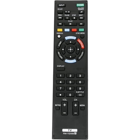 RM-YD089 Compatible with TV KDL-32W600A KDL-32W650A KDL-42W650A Infrared Replacement Remote Control