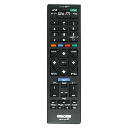 RM-YD092 Remote Control Replacement - Compatible with Sony KDL40R380B TV