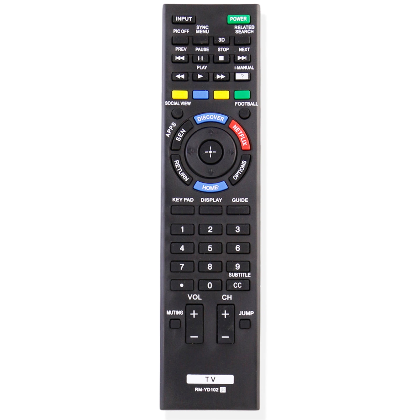 RMYD102 Remote Control Replace for Sony TV KDL60W850B KDL60W840B KDL