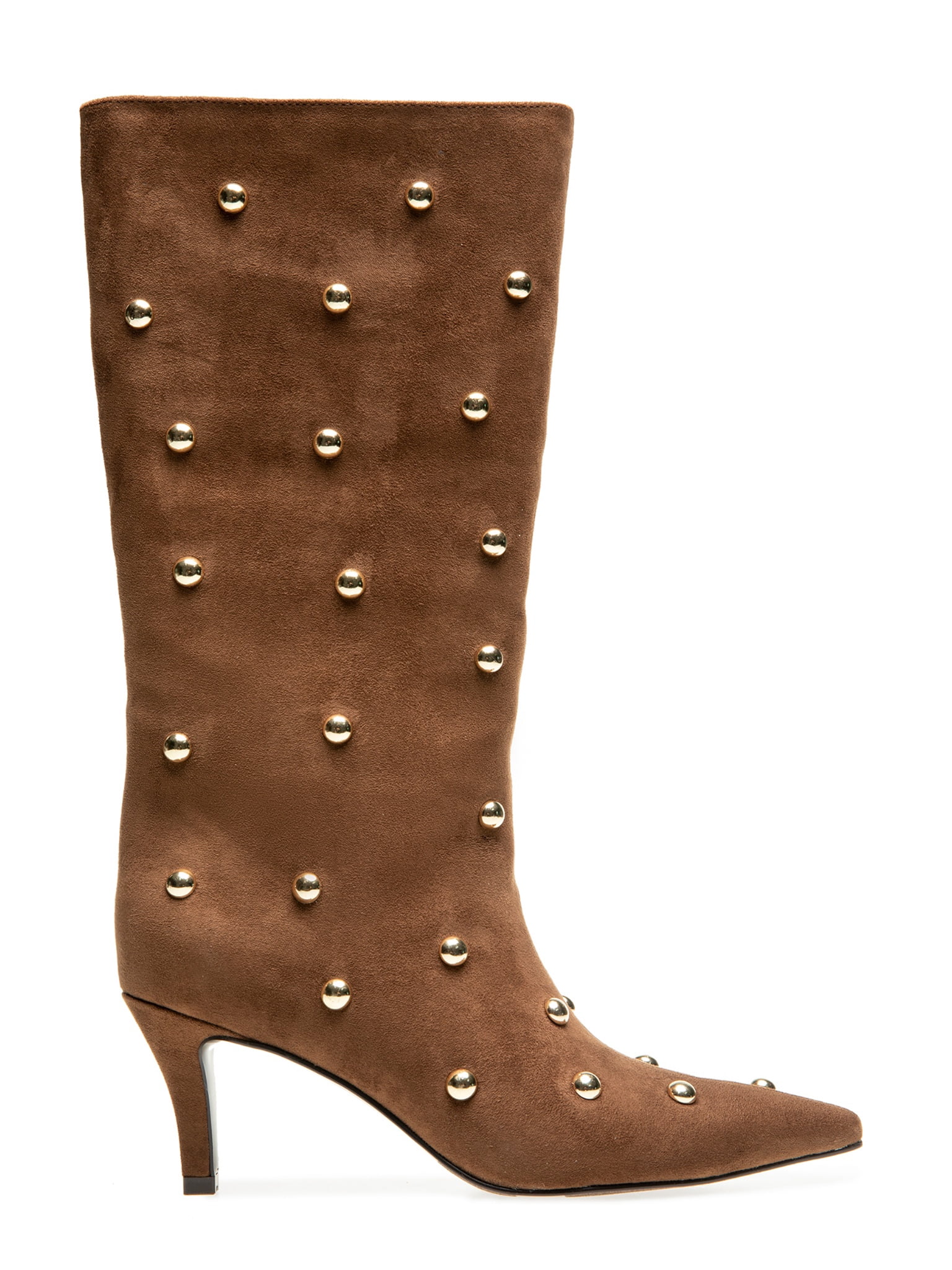 RM by Rebecca Minkoff Women's Heidi Tall Studded Pointy Toe Heeled Boot