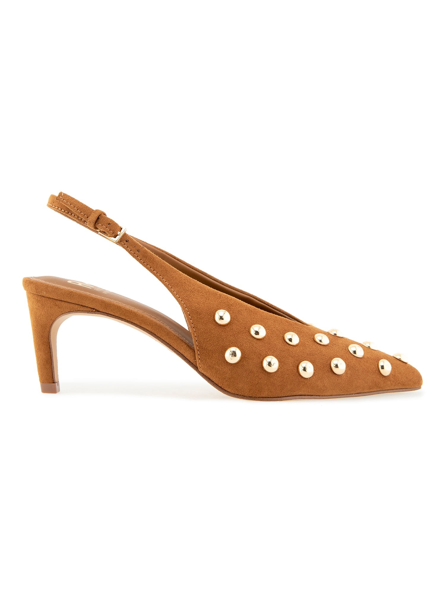 RM by Rebecca Minkoff Women's Leena Studded Pointed Toe Slingback Heel