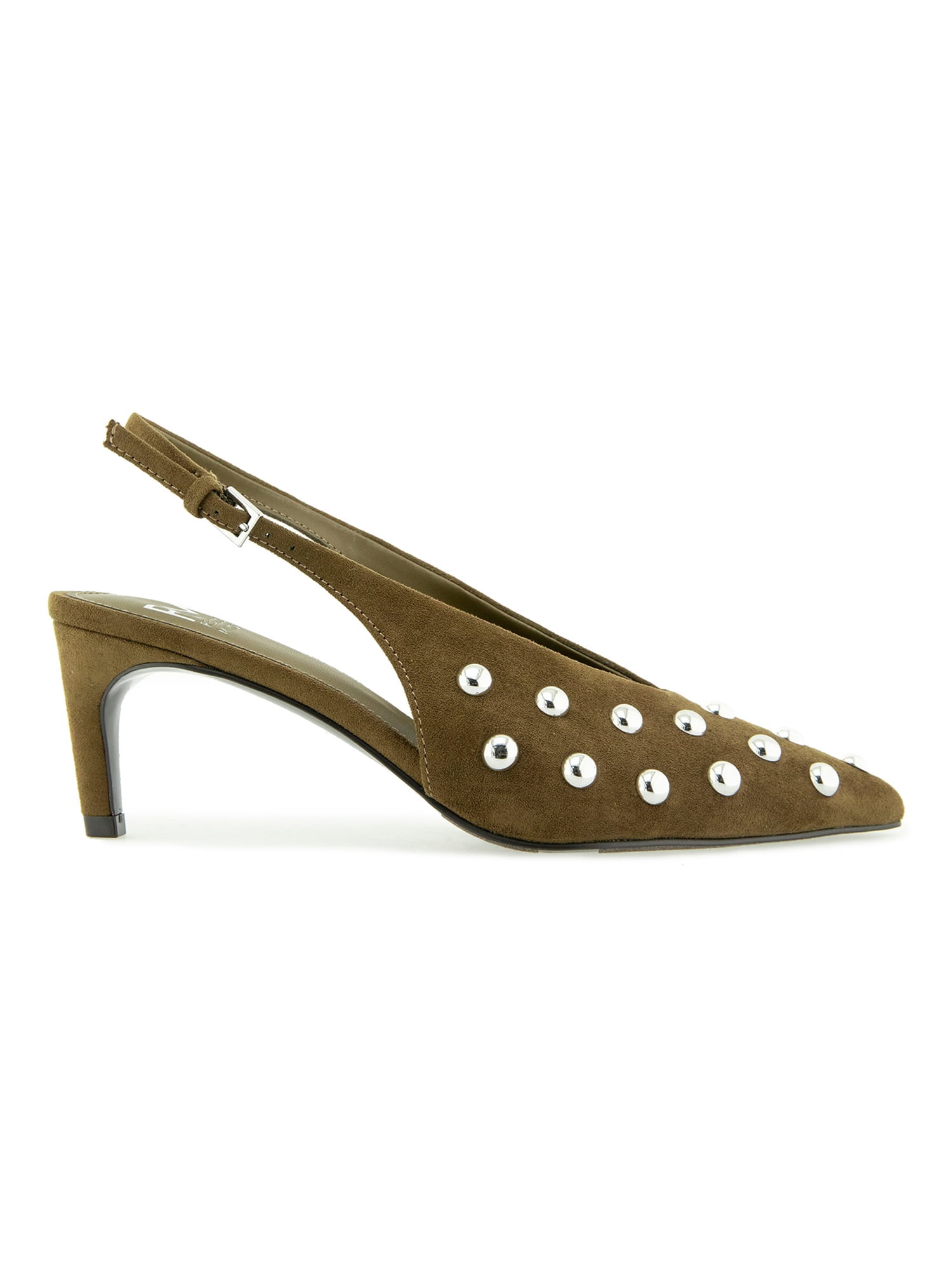 RM by Rebecca Minkoff Women's Leena Studded Pointed Toe Slingback Heel