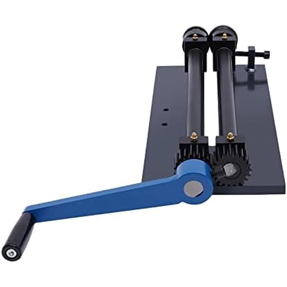 RM12 Manual Sheet Metal Bead Roller 6 Dies Kit, Heavy Duty Multifunctional Throat Depth Bending Machine 12 inch Throat Industrial Cast-Iron Metal Beads Roller Rotary Forming Machine for Metal Sheets