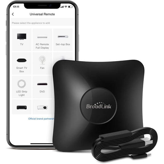 RM4 pro Smart IR/RF Remote Control Hub with Sensor Cable(2.4GH Wi-Fi Only)-WiFi IR/RF Blaster for Automation, TV, ain, Shades Remote, Works with Alexa, Asstant, IFTTT